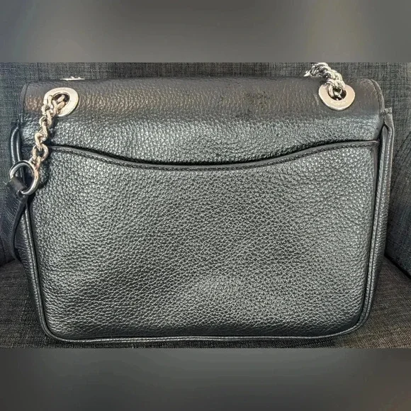 Coach Klara Black Silver crossbody leather bag. LIKE NEW! - Picture 6 of 12